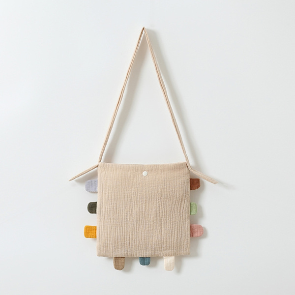Crossbody-tasker Alsidig messenger-taske med stor kapacitet, afslappet børnetaske Light khaki