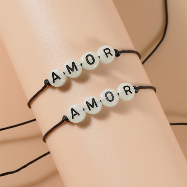 2x Pinky Promise Armband Vänskapspar Matchande armband Luminous Gift b88c |  Fyndiq
