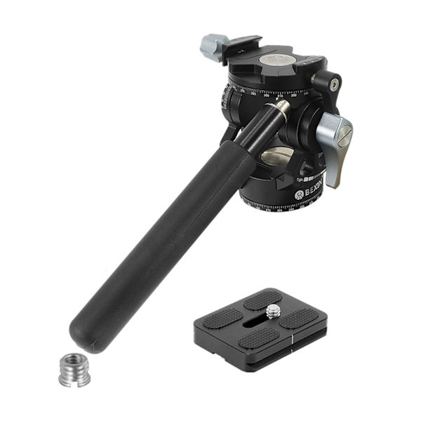 DT02RS Panoramakamera Stativhuvud Hydraulvätska Videodämpningshuvud för fågelskådning Vedio Monopod