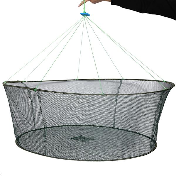 Hopfällbart fiskenät, hopfällbart fiskenät, knutlöst fiskenät, säkerhetsfällbart 100cm