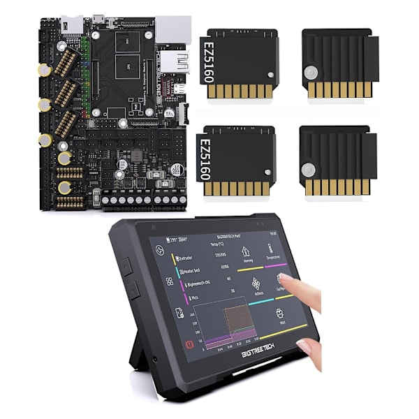 Klipper Pre-installed Pad 7 Screen Manta E3EZ V1.0 Mainboard 3D Printer Control Board EZ5160 Pro Stepper Motor Driver