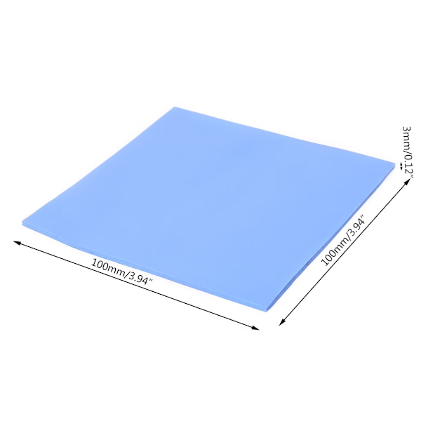 100x100x3 mm blødt silikone termisk ledende puder Heatsink til SSD/CPU/GPU/LED