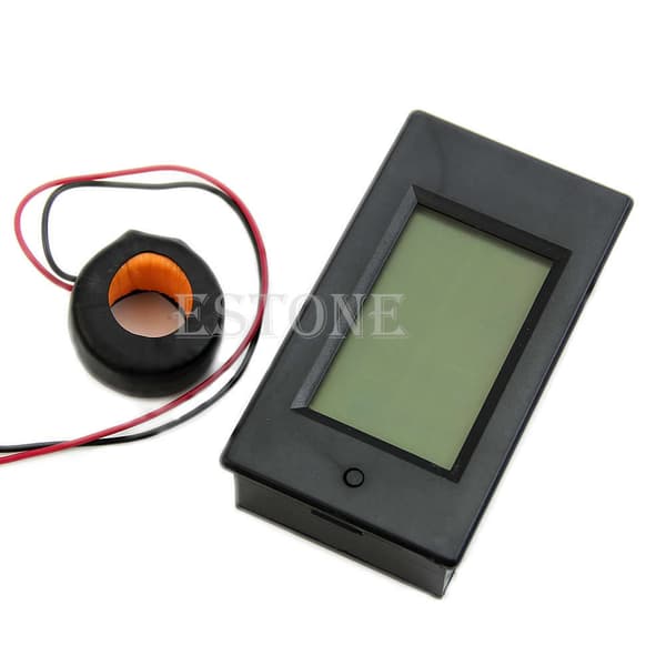 AC 100A LCD Digital Volt Watt Effektmåler Amperemeter Voltmeter 110V 220V Ny