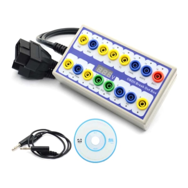 OBDII Breakouts Testbox OBD2 Breakouts Box OBDII Protocol Detector CAN Test Box Car Breakout Tester
