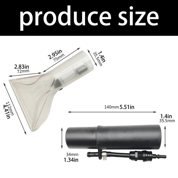 Svart borste för 4001 5.100 6.100 sprutmunstycke sugmunstycke handbyte