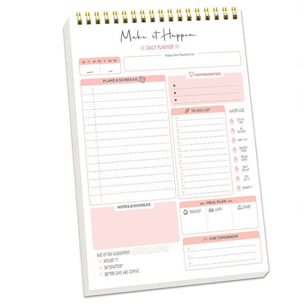 Kelasidontasuunnittelija Päivittäinen tehtävälista Muistikirja Daily Weekly Planner Journal 52 Päivämäärätön sivu päivittäistä päiväkirjaa varten