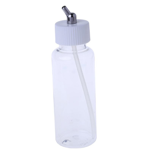 1 STK Plast 100cc Airbrush Flasker Krukker Låg Adapter Dual-Action Siphon Feed Ny