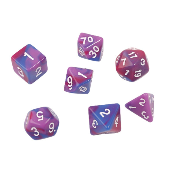 DND-terningesæt 7PCS Polyhedral terninger til rollespil terningespil-som Dungeons-Dragon 3