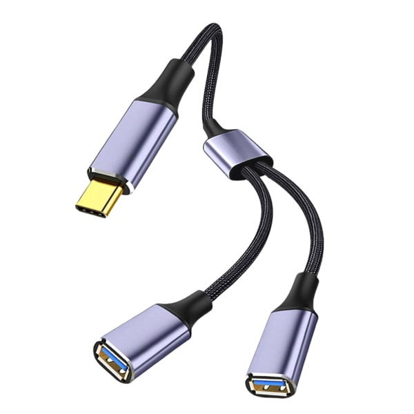 2/3 in 1 USB2.0 OTG Adapter Typ C Hane Plug To 2/3 USB 2.0 Hona OTG förlängningskabel HUB Datakabel Power null - One for three 120cm