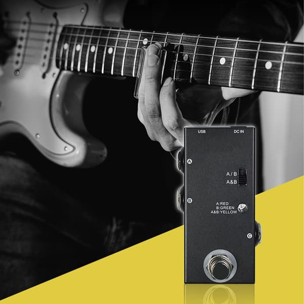 True Bypass Effektpedal för Elgitarr ABY Linjeväljare AB-switchar