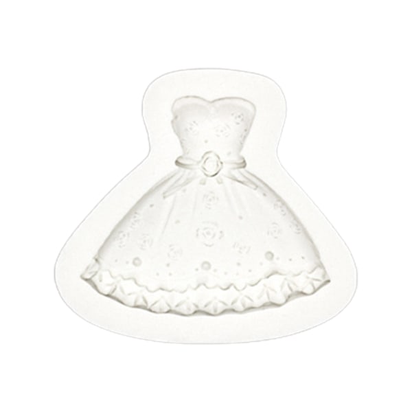 Kjoleform Silikoneform Chokolade Candy Clay Form til gør-det-selv Dessert Krystalisform Håndlavet Cupcake Decor Bageværktøj