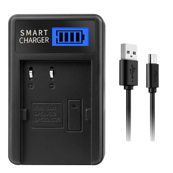 Kannettavat LCD-näyttökameran akkulaturit BP511 5D 50D 40D 20D kameroille Kätevä power