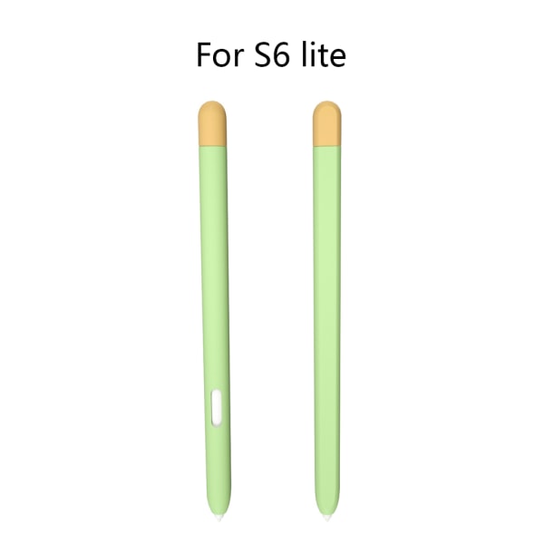 Mode flerfärgs mjuk silikon stylus för case för Tab S6 Lite/S7 Tablet för Touch Pen Cover Green S6lite