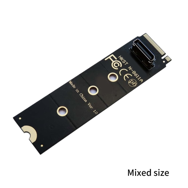 M.2 NVMe SSD till Slim SFF-8612 SFF-8611 Gränssnitt Connector Adapter Converter