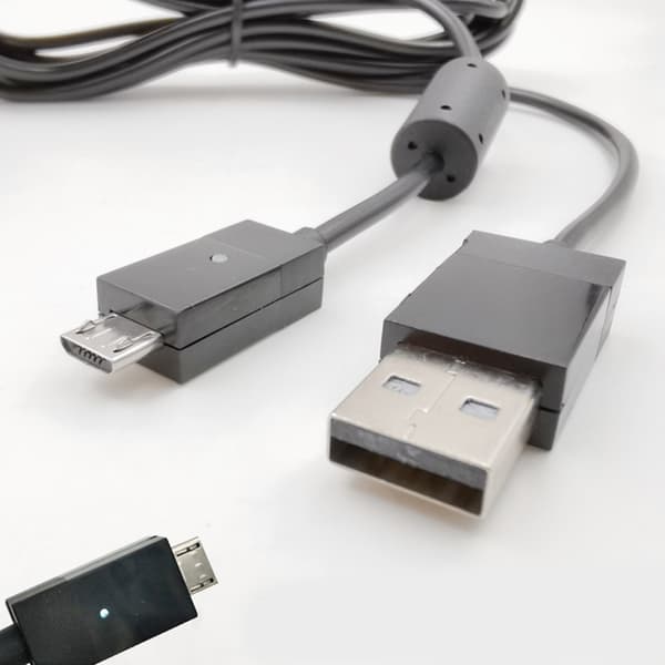 USB-ladekabel til spilcontroller 275 cm datatransførselsladekabel