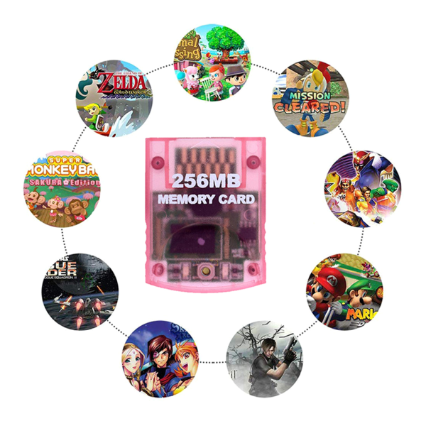 Professionellt höghastighets spelminneskort för Gamecube för Wii-konsol 256MB Memory Stick-byte