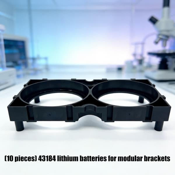 Sammenlåsende plastikbatteristativ til 43184 lithiumceller holdbarhedsetui