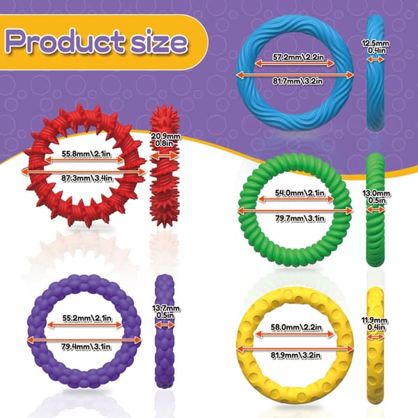 Fleksibelt Elastomer Ease Armbånd Mod Angst Håndøvelse Permanent Fleksibelt Fidget Legetøj