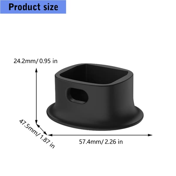 Ikke-ripe silikonstabilisatorbase Ergonomisk grep plattform for Pocket 4