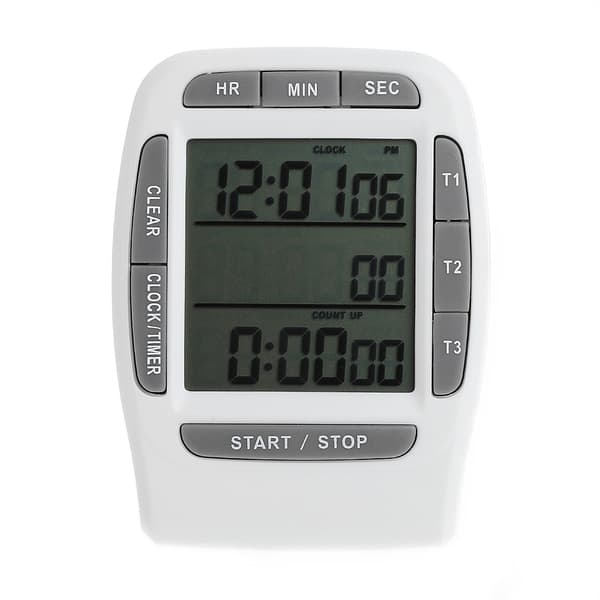 Digital LCD Multi-Channel Timer CountDown Laboratory 3-kanals timere 99 timer