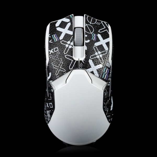 Silikon Mouse Grip Tejp Skridsko klistermärke, halkfri hud Sug-Svett för Viper8K trådlös spelmus gör det själv utan null - G