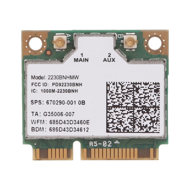 Mini PCIe Laptop Adapter för 2230BNHMW intel 2230BN trådlöst Wifi-kort BT4.0 670290-001 för HP DV4 DV6 DV7 ENVY 4 6 M4