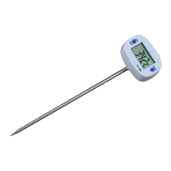 Kjøkkentermometer i stål, rask respons, temperaturmåler for steking og baking