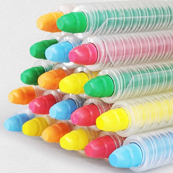Vaskbar Sidewalk Chalk Jumbos Kridt Støvfrit fast vand til udendørs spil null - B