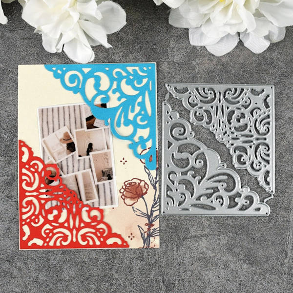 Triangulär Form Kolstål Stansmallar Scrapbooking Präglingsverktyg