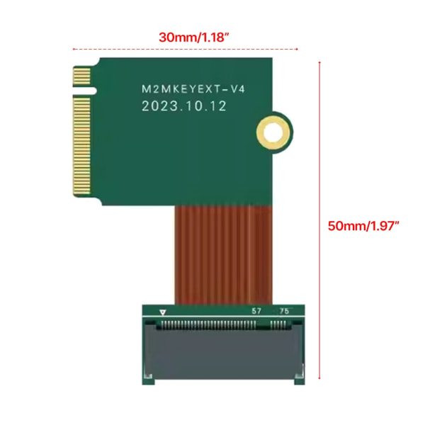 90 graders adapterkort för Steamdeck 4T 8T 2230 till 2280 SSD-överföringskort