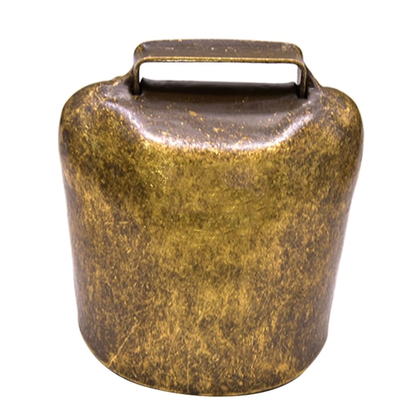 Kreatursgård Hög Ljud Klocka Lång Distans Häst Får Klockor för Jul Dekor, 4 Färger Silver Large