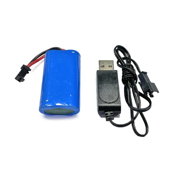 Model bilbatteri & USB-opladningskabel ledning DIY-modificerede sæt til WPL RC Buggy