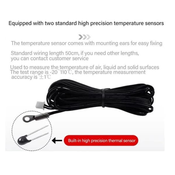 DC12V Ventilator Temperaturstyringsmodul til 12V 24V Kølesystemer