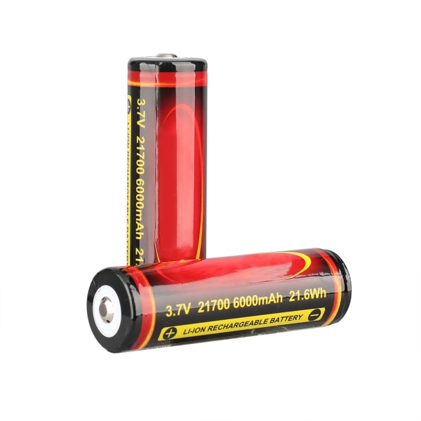 21700 6000mAh högkapacitet 3,7V uppladdningsbart batteriurladdning 3,7V batteri
