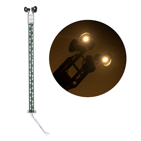 1/87 Modell Järnvägslampa Sandbord Arkitektur Byggnad Järnvägslayout Fyrar Galler Mastlampa Bright Lights