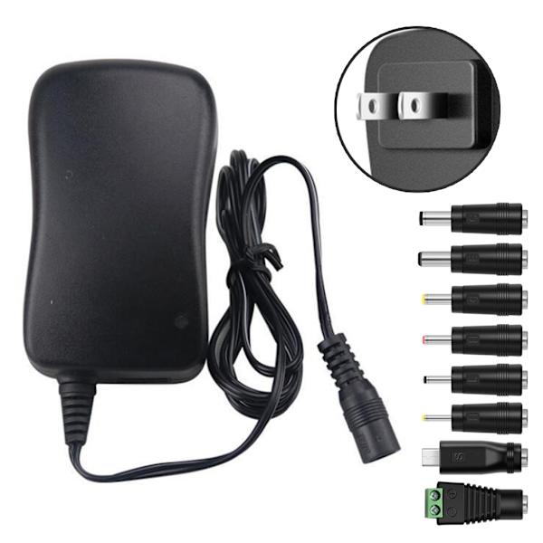 1 set 30W 3V-12V power Sisältää 8kpl kärkiliitossovittimet
