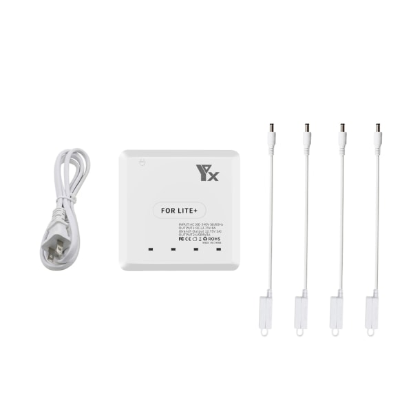 Multi Battery Charger Station AC100-240V 50/60Hz Ingångsladdare för LETE+ batteri Tidsbesparande laddare