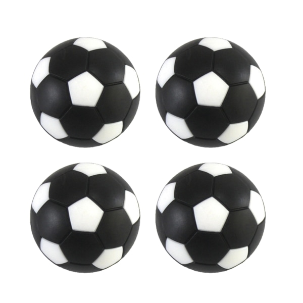 4-pack bordsfotbollsfotbollsersättningsbollar, färgglada minispel 36 mm inomhus