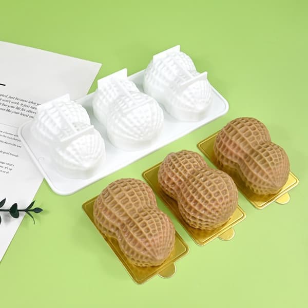 Nødder Silikoneforme til kagepynt Cupcake Toppers Nødder Fondantforme