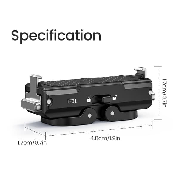 Holdbarhed Magnetisk Quick Release Adapter Til GO Ultra Kamera Sikker Montering