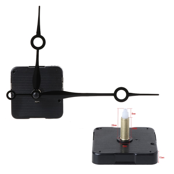 DIY Quartz Clock Movement Silence Quartz Clock Core Accessories Supplies til vægmonterede spidse nåle forsyninger
