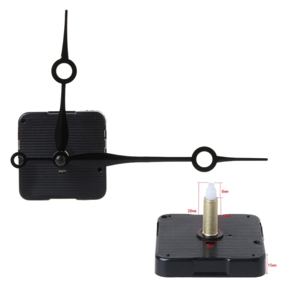 DIY Quartz Clock Movement Silence Quartz Clock Core Tilbehør Forbruksvarer for veggmonterte spisse nåler
