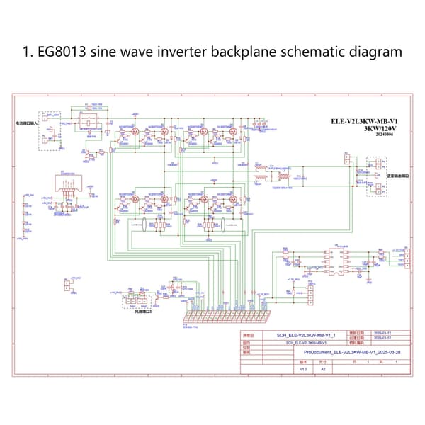 Robust G8013 5000W Inverter PCBA forbedrer holdbarhet og sikkerhet