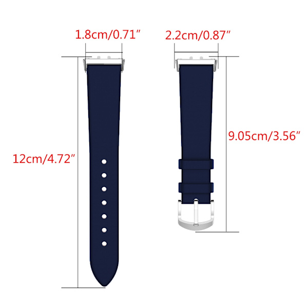 Mjukt och motståndskraftigt watch Mjukt och vattentätt handledsband Flexibelt armband Sportrem Motståndskraftigt att bära för Fit 3 Purple red
