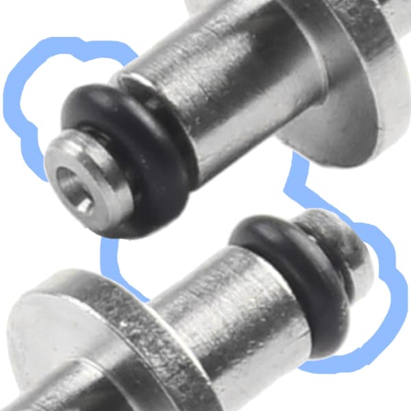 2st Dykutrustning Roterande Spolar Högtrycksslang Kopplings Tillbehör