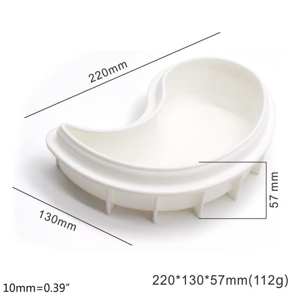 Silikone YIN YANG Formede Kageforme Fondantforme DIY Gipslys Gadgets