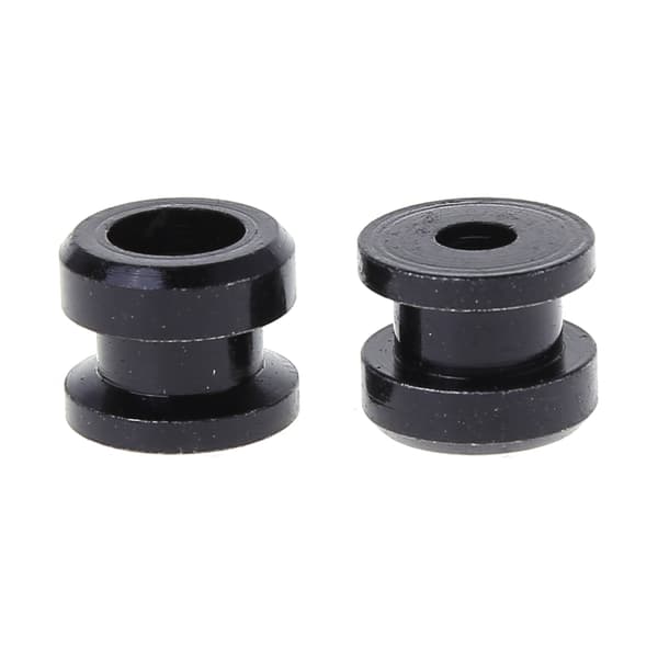 1Pari Guitar Non-slip Strap Lock Button Buckle Base Black