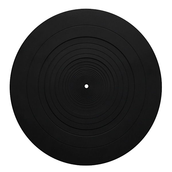 12 tommer Pladespiller Platter Mat Gummi Silikone Pladespiller Slipmat Pad til alle til LP Vinyl Pladespillere Sort