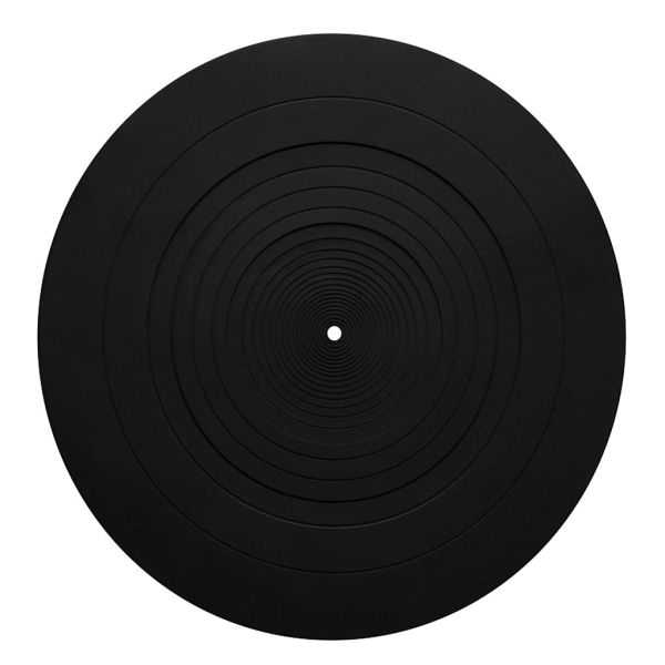 12 tums skivspelare tallrik matta gummi silikon skivspelare Slipmat Pad för alla för LP Vinyl skivspelare Svart