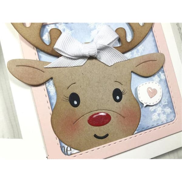 Jul Älg Prägling Skärmallar Stencil för DIY Scrapbooking
